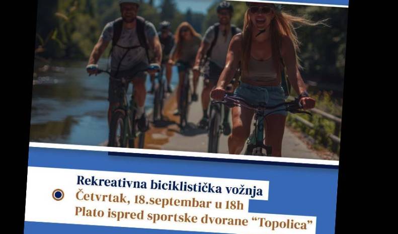 Danas u 18 sati - rekreativna biciklistička vožnja 